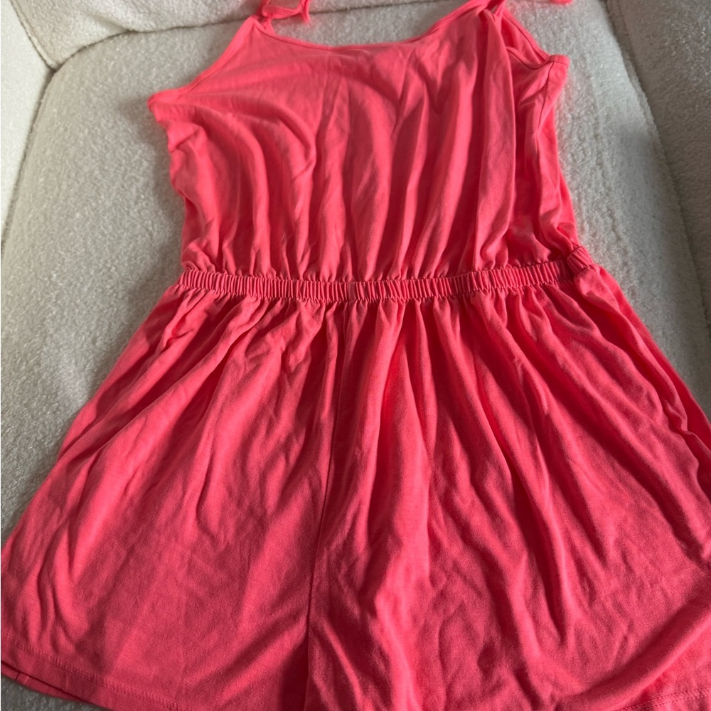 Vibrant Pink Sleeveless Romper